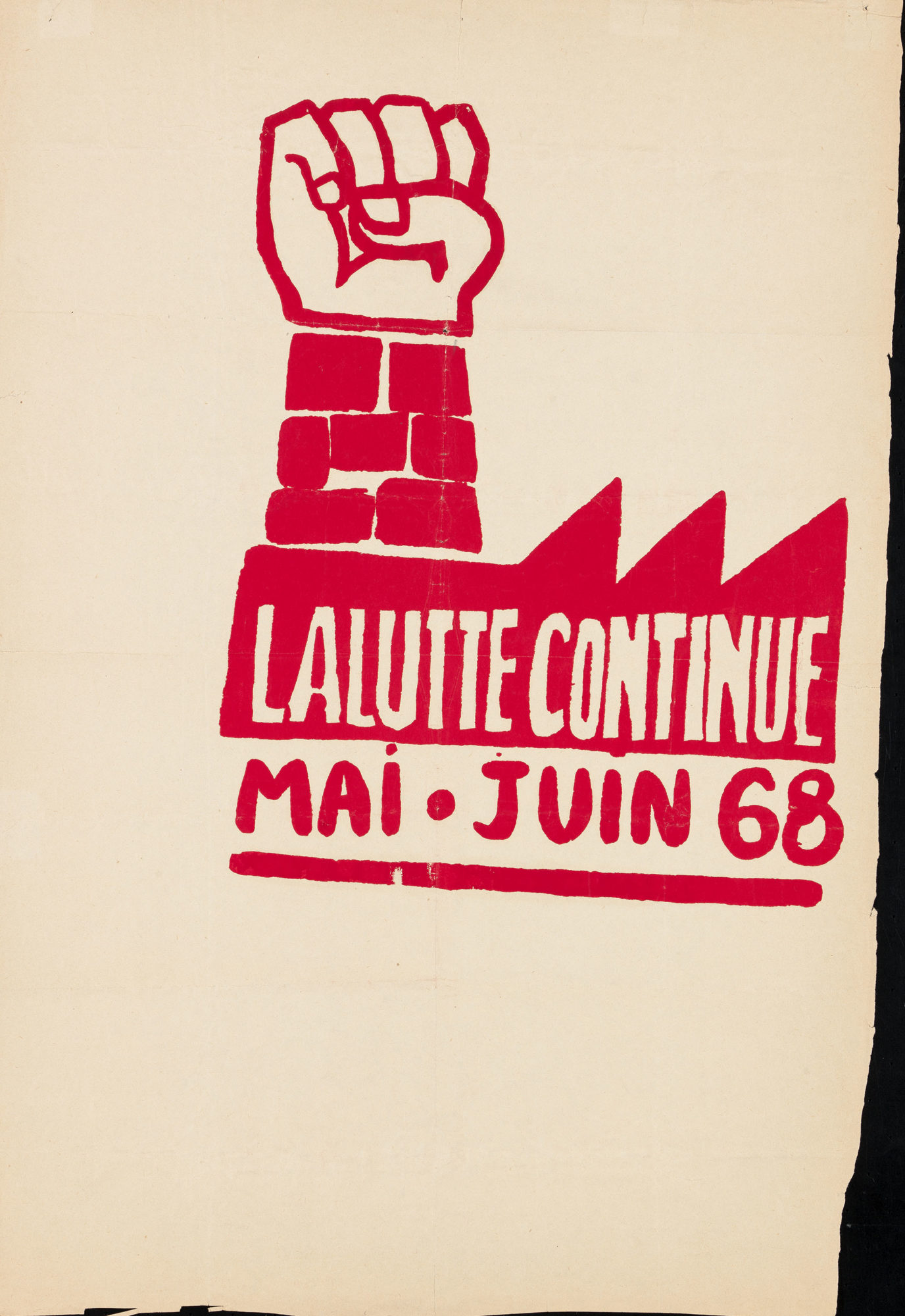 Atelier Populaire, La lutte continue – mai juin 1968